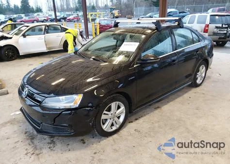 2013 Volkswagen Jetta Hybrid Sel z USA, uszkodzony, nr VIN 3VW637AJ9DM318359